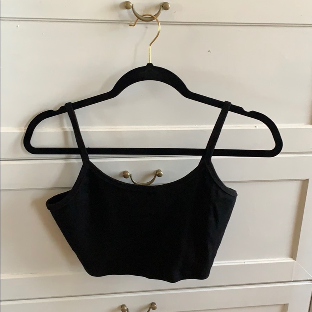 Black crop top